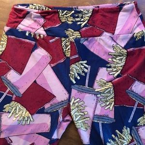 Lularoe French fry leggings-OS